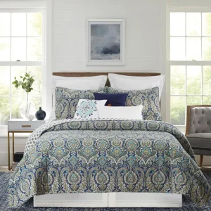 Ada Navy Quilt Set