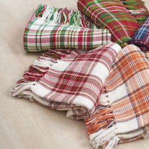 Axel Plaid Woven Throw