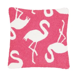 Beachy Flamingo Decorative Pillow