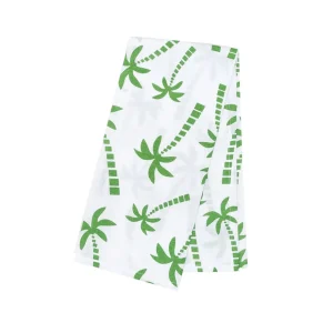 Beachy Palm Trees Woven Kitchen Towel