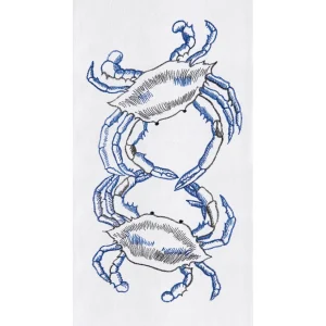 Blue Crabs Flour Sack Kitchen Towel