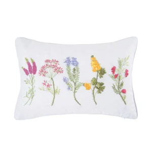 Botanical Ribbon Decorative Pillow
