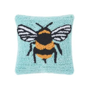 Bumble Bee Hooked Decorative Pillow