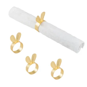 Bunny Ears Napkin Rings, Set of 4