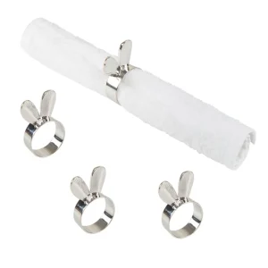 Bunny Ears Napkin Rings, Set of 4