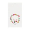 Bunny Egg Wreath Kitchen Towel