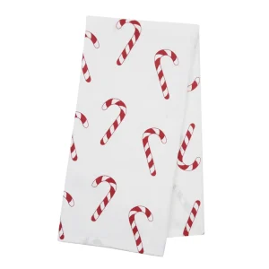 Candy Cane Wishes Printed Towel