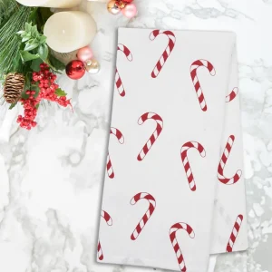 Candy Cane Wishes Printed Towel