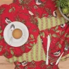 Chickadee Red Table Linens