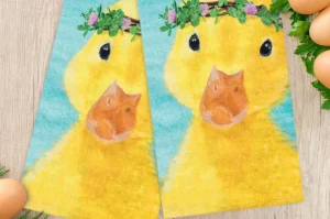 Clover Duckling Flour Sack Kitchen Towel