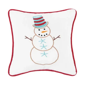 Coastal Snowman Pillow