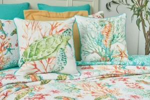 Colorful Turtle Decorative Pillow