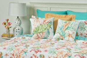 Colorful Turtle Decorative Pillow
