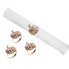 Copper Pumpkin Napkin Rings, Set of 4
