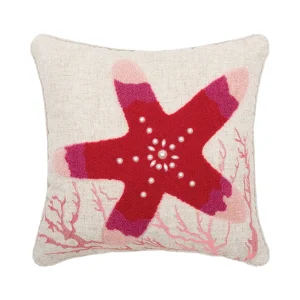 Coral Reef Sea Star Decorative Pillow