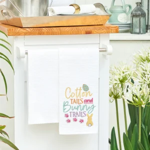 Cotton Tails & Bunny Trails Waffle Weave Towel