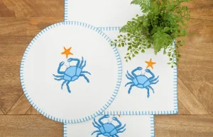 Crab Felt Table Linens