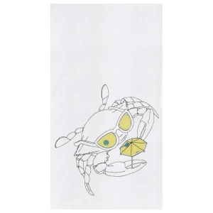 Crab Flour Sack Kitchen Towel