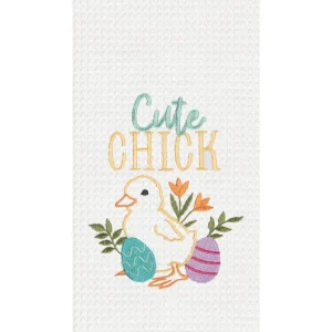 Cute Chick Waffle Weave Towel