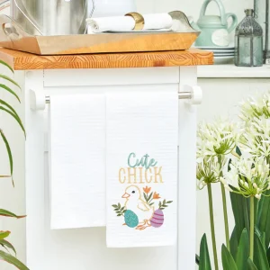 Cute Chick Waffle Weave Towel