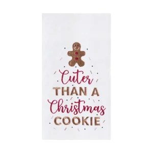 Cuter Than A Christmas Cookie Flour Sack Towel