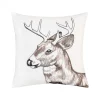 Deer Portrait Indoor Outdoor Pillow