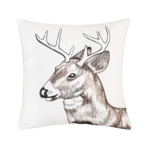 Deer Portrait Indoor Outdoor Pillow