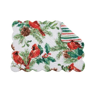 Delwyn Cardinal Quilted Table Linens