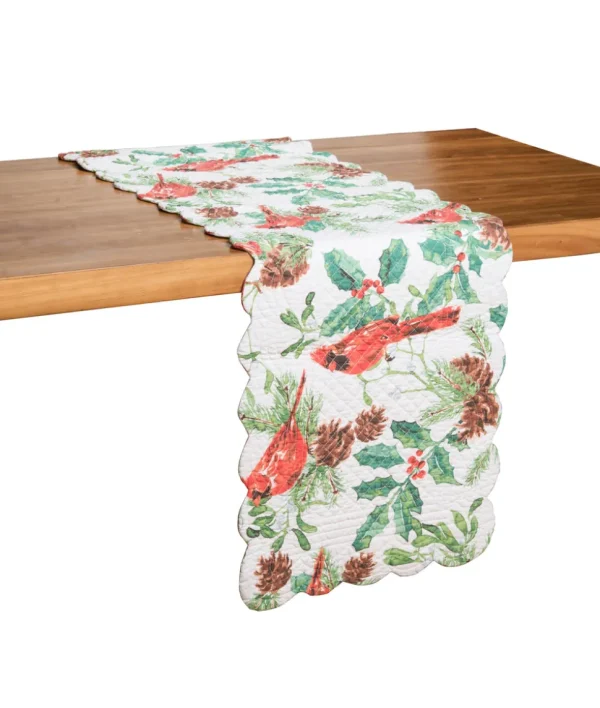 Delwyn Cardinal Quilted Table Linens