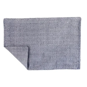 Diamond Indigo Table Linens