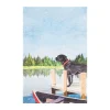 Dog Lake Pier Kitchen Towel