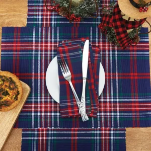 Douglas Plaid Woven Table Linens