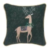 Emerald Reindeer Pillow