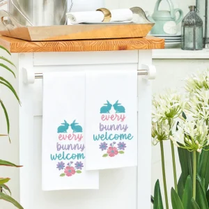 Every Bunny Welcome Kitchen Towel