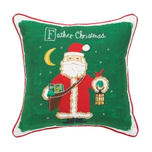 Father Christmas Alphabet Pillow
