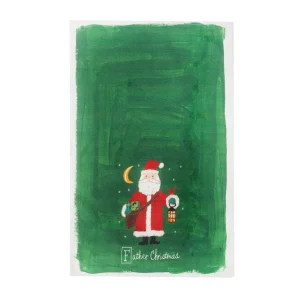 Father Christmas Alphabet Kitchen Towel