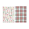 Gnome Plaid Kitchen Towel, Set of 2