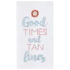 Good Times Tan Lines Flour Sack Kitchen Towel