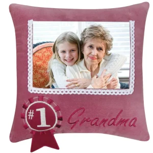 #1 Grandma Picture Decorative Pillow