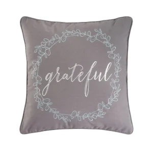 Grateful Wreath Decorative Pillow
