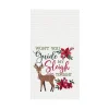 Guide My Sleigh Waffle Weave Towel