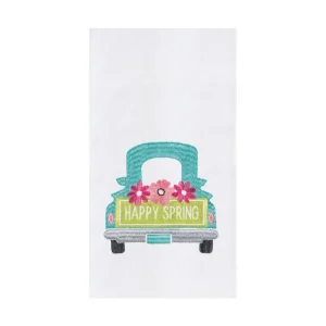 Happy Spring Truck Kitchen Towel