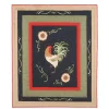 Harvest Rooster Quilted Throw