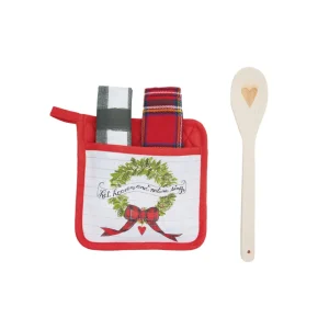 Heaven Wreath Potholder Set