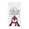 Holly Jolly Penguin Flour Sack Towel