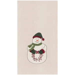 Holly Snowman Kitchen Towel
