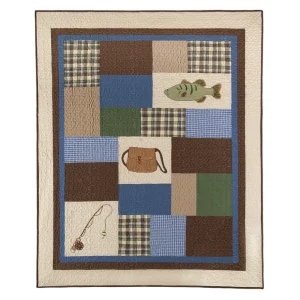 Hook, Line, & Sinker Quilted Throw