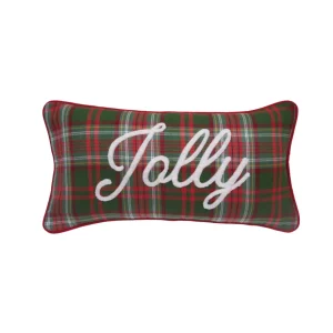 Jolly Plaid Pillow