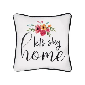 Let's Stay Home Decorative Pillow