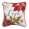 Love Poinsettia Pillow